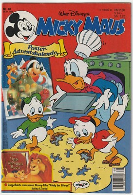   MICKY MAUS #48/1994 ohne Beilage/Extra/Sammelkarten, Ehapa COMICHEFT Z1/1-