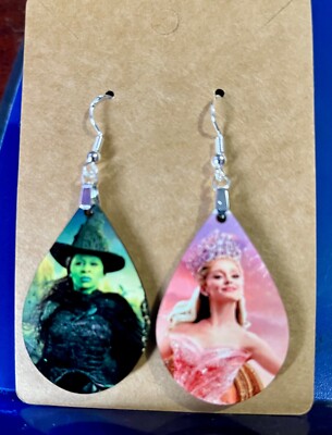 Wicked movie witches earrings colorful NEW
