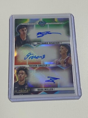 2023 Bowman U Best Zaccharie Risacher Brazile Baba Miller Auto 1/10