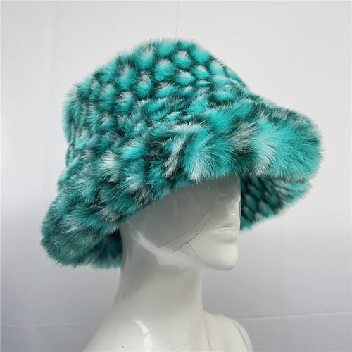 women Autumn and Winter Women's Warm Artificial Fox Fur Pot Hat Fashion - Picture 43 of 72