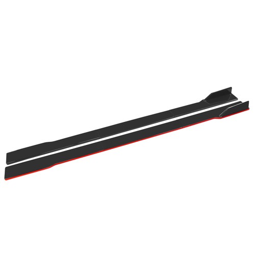 For Honda Accord 2018-2021 Gloss Red Bottom Line Extension Side Skirt body kit - Foto 9 di 10