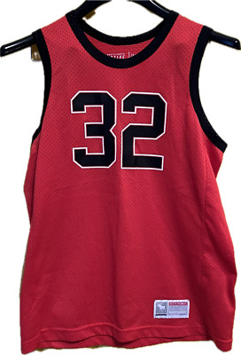 EUC Boys #32 Abercrombie sleeveless Jersey Style Shirt Size 12/14 Moisture Wick