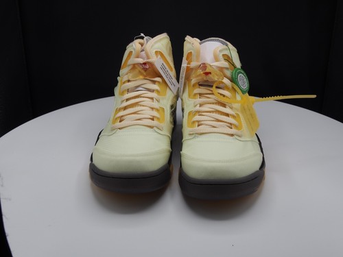 OFF-White c/o Virgil Abloh x Nike Air Jordan V 5 Retro "Sail" Men's 12 US - Picture 12 of 13
