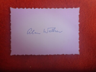 LIFE LINE FOUNDER REVEREND ALAN WALKER SIGNED CARD 