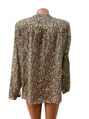 ISABEL MARANT Etoile Gr. FR 42 - L MARIA Shirt Top Bluse Beige Rosa Gelb - Bild 4 von 8