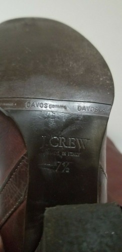J CREW (86763) Knee High Leather Boots Heel 3.5" (15" Calf ) -WOMENS SIZE US7.5 - Picture 10 of 10