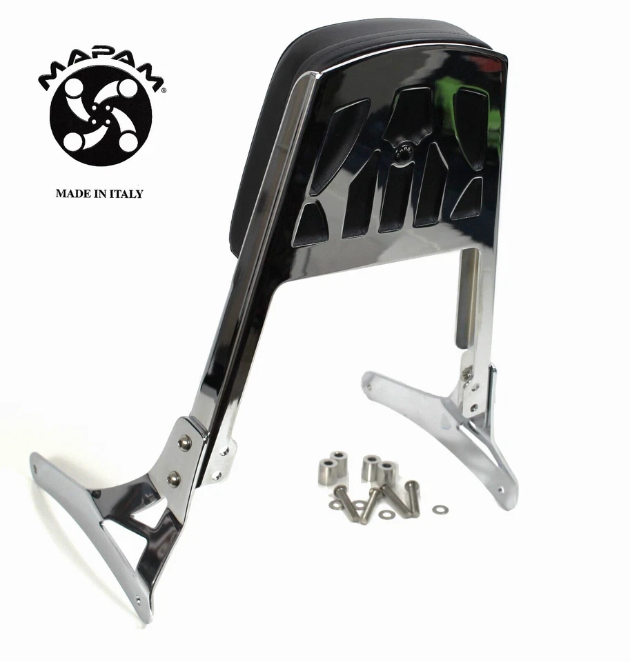 Respaldo cromado clásico o personalizado Sissy Bar 2006-2023 Kawasaki Vulcan 900 VN900 Foto 2 de 4