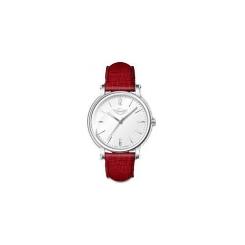Orologio MINI COOPER ref. MI-2172M/54 Uomo solo tempo pelle rosso cassa  acciaio | eBay
