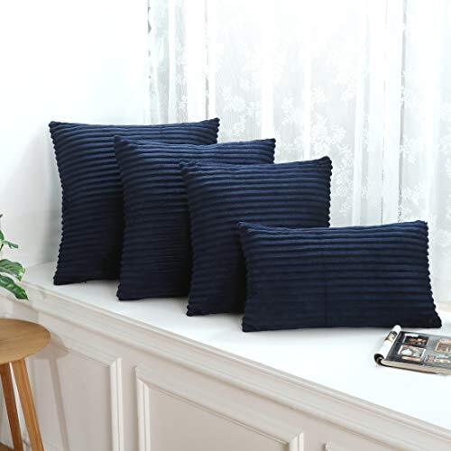 Pack of 2 Supersoft Square Textured Decorative Throw Pillow Cover Cushion - Picture 7 of 7