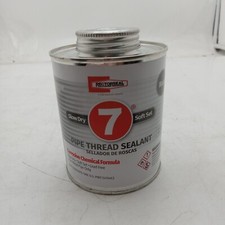 Rectorseal 17432 Pipe Thread Sealant 16 Fl Oz, Brush-Top Can, No. 7, Black,