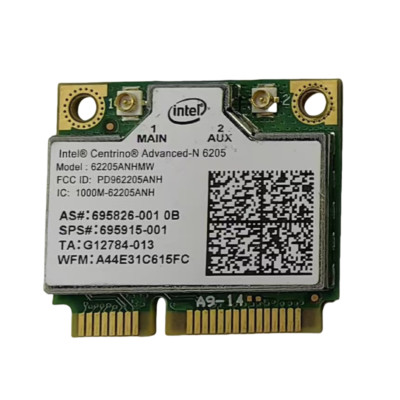 INTEL CENTRINO ADVANCED-N 6205 WIRELESS PCI EXPRESS 62205ANHMW 2.4/5Ghz 0X9JDY