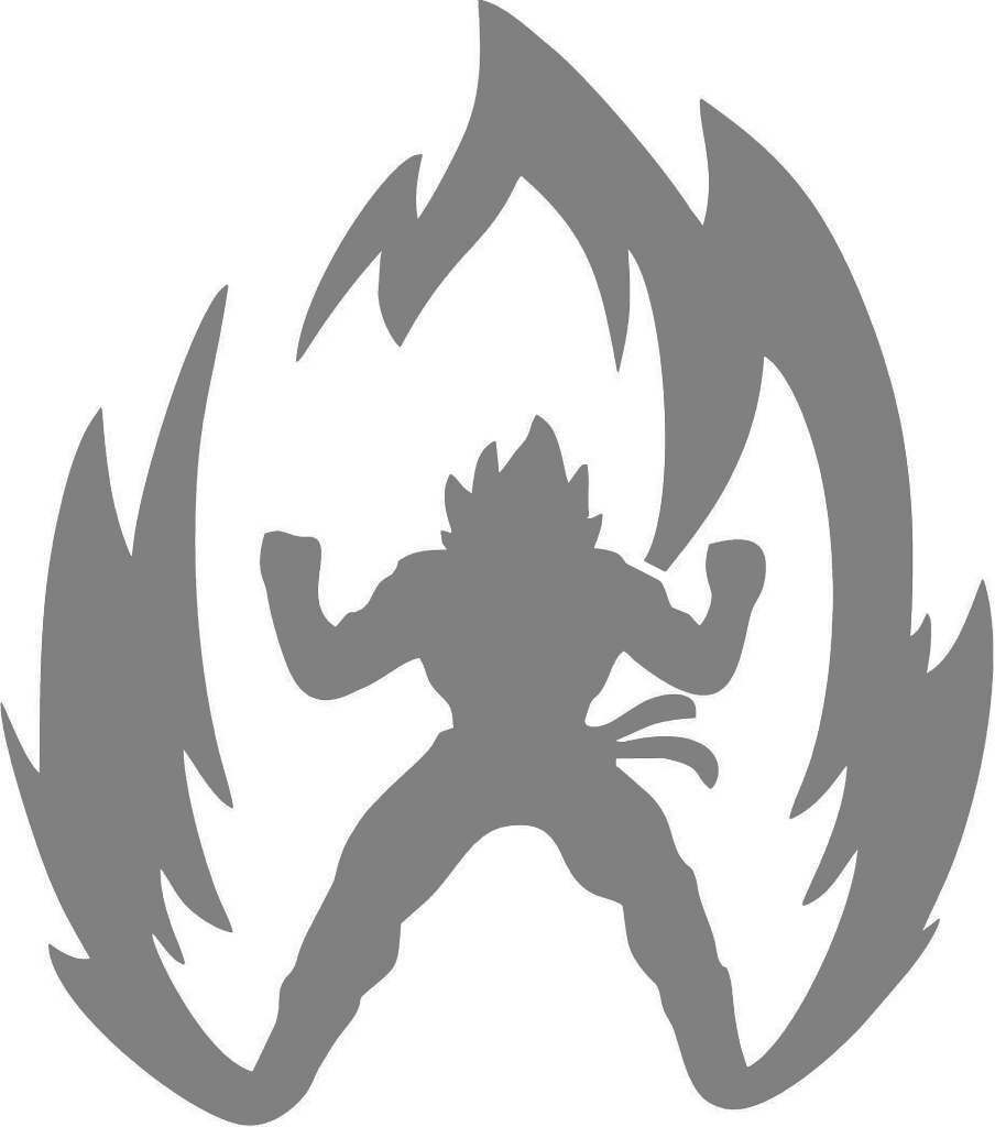 DIY Art Paint Reusable Stencil Silhouette - Dragon Ball Z Goku Powering Up | eBay dragon-ball-z-design-for-kids-jamakodesigns