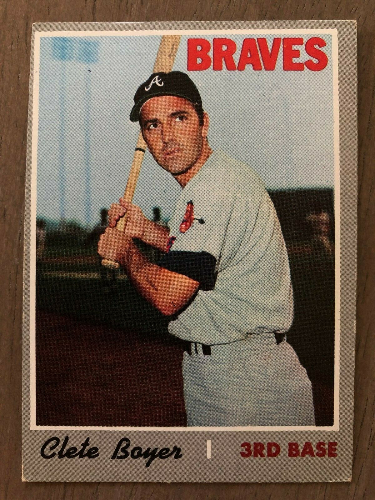 1970 Topps Baseball Card #206 Clete Boyer Atlanta Braves VG