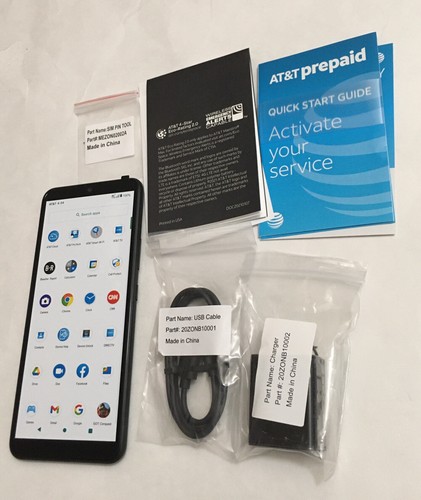 PRE-OWNED/AT&T MAESTRO MAX(PLATINUM BLACK)6.8”/ 32GB PREPAID(FINGERPRINT READER) - Picture 2 of 6