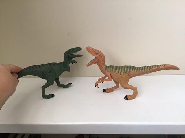 jurassic world raptors charlie echo dinosaur toy figure