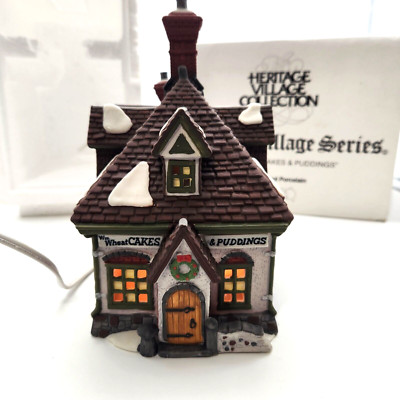 DEPT 56 Dickens Village W.M. Wheat Cakes & Puddings 58084 Boxed 1993 Retired 