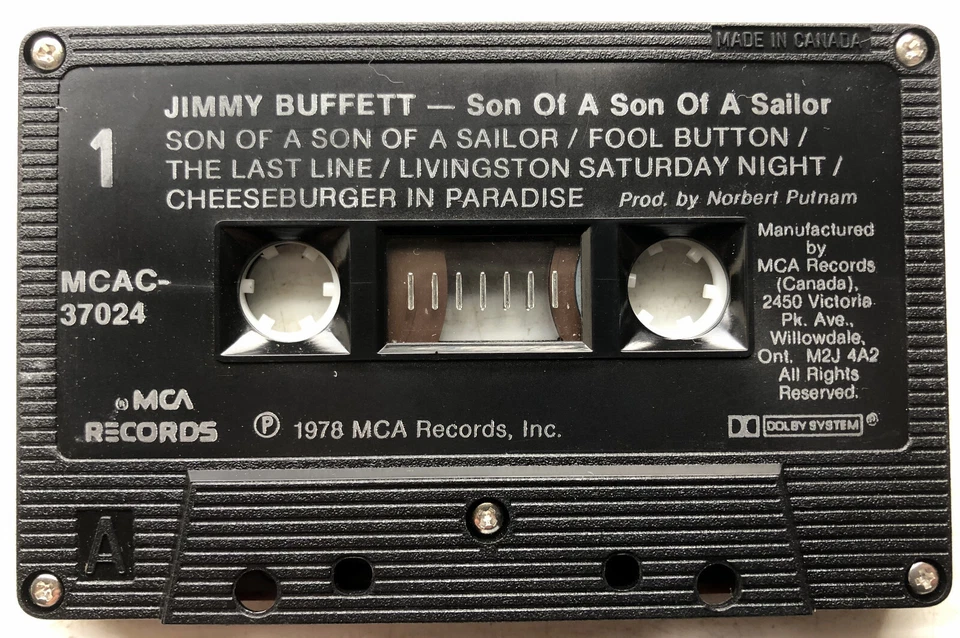 Jimmy Buffett Son of a Son of a Sailor (Cassette Tape, 1978) VGC - Image 4 of 4