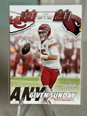 Patrick Mahomes 2023 Panini Prestige Any Given Sunday #AGS-1  Kansas City Chiefs