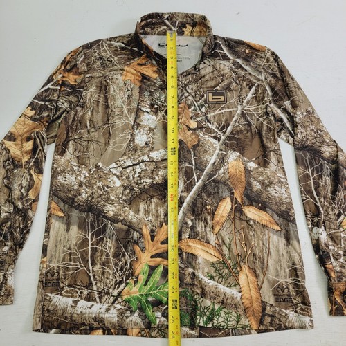 Banded Realtree Edge Camo Button Up Stretch Long Sleeve Shirt Adult Sz M EUC - Picture 9 of 9
