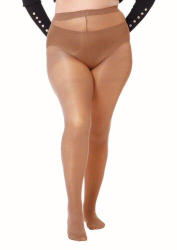 Womens Plus Size 40 Denier Little Short Leg Albers Tights Navy Brown Beige - Imagen 6 de 6