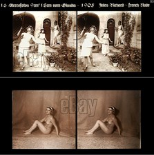 16 Stereofotos french Nude Jules Richards Atrium Lot 3 Stereoviews France
