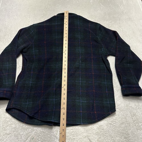 Lauren Ralph Lauren Button Down Hemd Medium Herren kariert grün rot blau Fleece - Bild 6 von 6