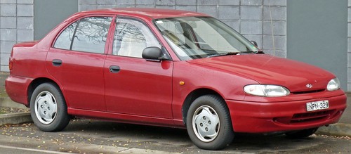 HYUNDAI ACCENT Mk1 (X3; 1994–2000) Off Right Driver Side Wing Mirror E4022061 - Picture 4 of 4