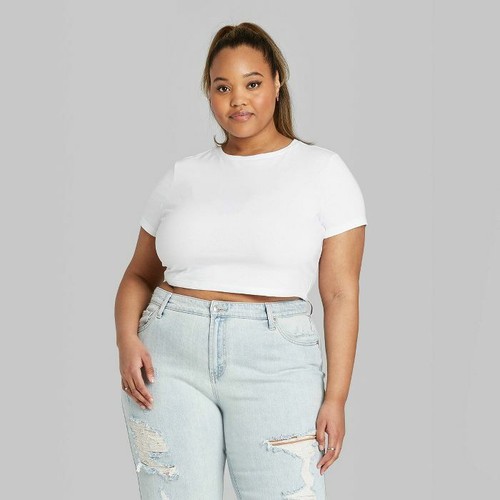 Short Sleeve Cropped T-Shirt B279 | eBay
