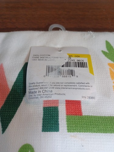 Summer Watermelon Kitchen Towel, Wild About You , Fun Seasonal Home Decor NWT - Picture 5 of 7