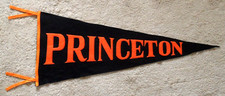 orig./early 1900's Princeton Tigers *LARGE 34x14 Football Pennant* A GEM!!!