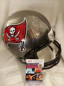 mike evans signed helmet
