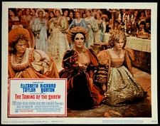 TAMING OF THE SHREW Orig Movie Lobby Card Poster Elizabeth Taylor Shakespeare