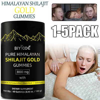 1-5 Pk Himalaya Shilajit GOLD Gummibärchen Bio Extrem Wirksam 3000 mg Fulvosäure