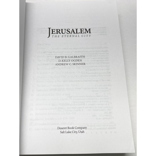 Jerusalem The Eternal City David Galbraith 1st Ed Paperback 2008 LDS History - Imagen 6 de 10