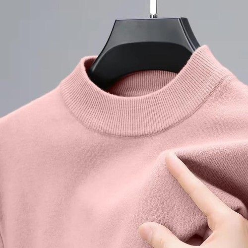 Men's Half Turtleneck Knit Sweater - Classic & Cozy - Picture 14 of 16