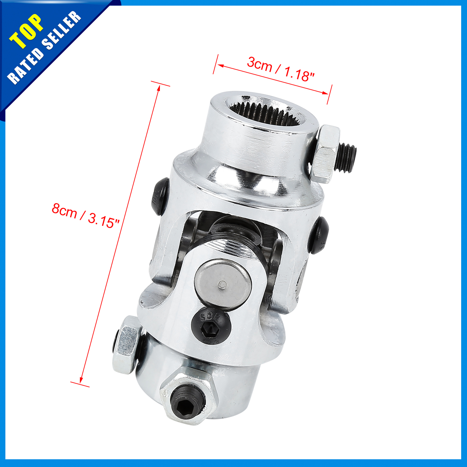 Universal 3/4"36 Steering Shaft UJoint for Mustang II Power Rack Pack