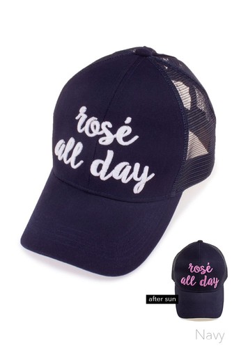 ScarvesMe C.C Rose All Day Color Change Ponytail Messy Buns Baseball Pony Cap - Picture 14 of 17