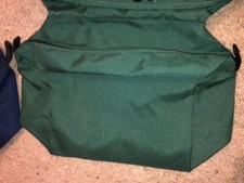 NEW GREEN NYLON CORDURA WESTERN CANTLE SADDLE BAGS 3 COMPARTMENT