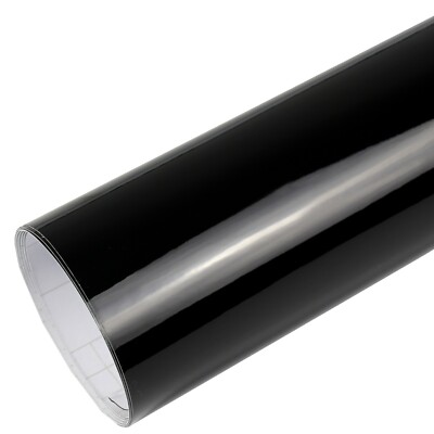 7,2 /m² Auto Folie SCHWARZ GLÄNZEND GLANZ 200 x 152 cm 3D Klebefolie Autofolie