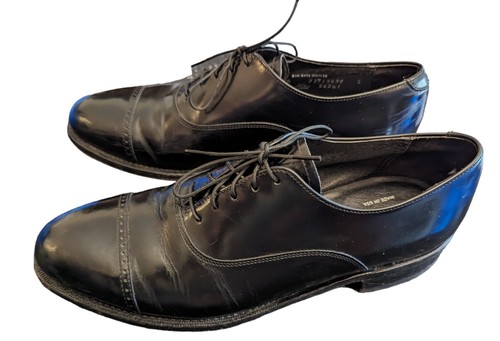 Herren Bostonian 8,5D Echtleder Oxford Schnürschuh • schwarz - Bild 6 von 8