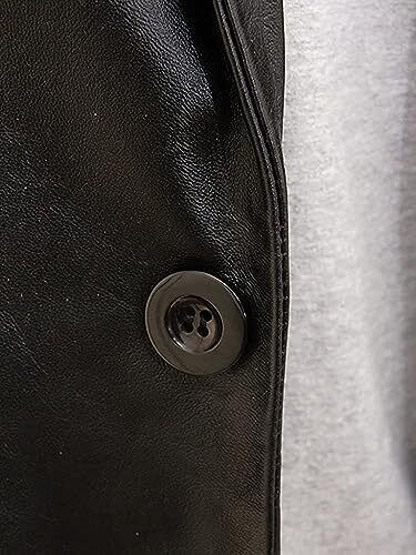 100% Handmade Blazer Genuine Men Lambskin Leather Formal Business Stylish Black - Picture 3 of 7