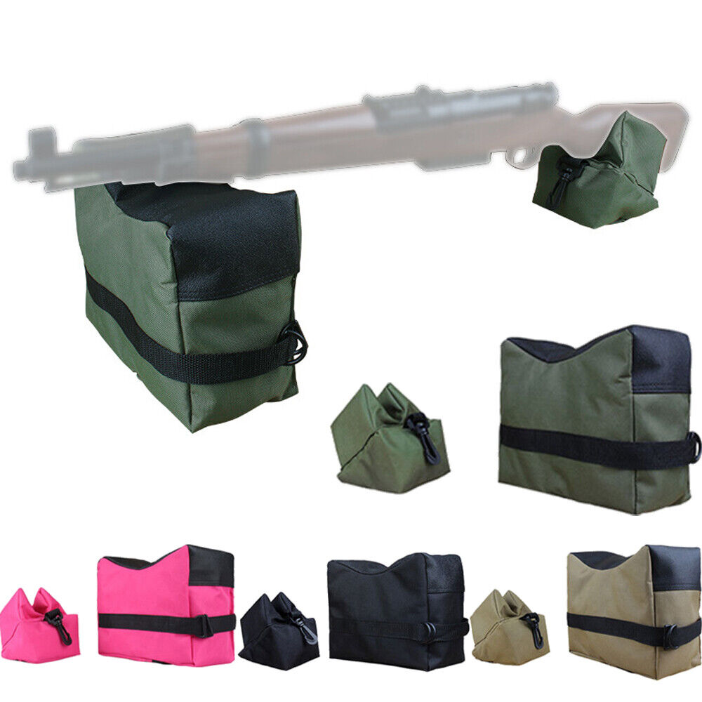 Front & Rear set Hunting Bench Bags Tactical Stand Support Pouch Bag Unfilled