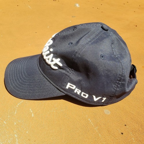 (2) Titleist Pro V1 FJ FootJoy Blue, Lime Green Strapback Hat Quick Dry Golf Cap - Picture 15 of 18