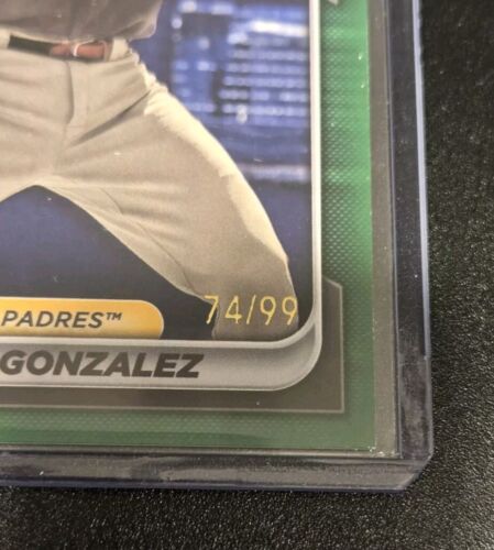 J.D. Gonzalez #/99 SP 2024 Bowman 1st Green Border #BP-111 SD Padres Prospect JD - Bild 2 von 3