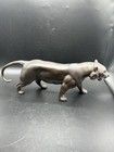 Lg 17”L Bronze Brass Cheetah BIG CAT Sculpture LEOPARD FELINE PANTHER Puma TOTO
