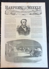 1862 Civil War newspaper Map & ENGRAVING US GRANT CAPTURES FORT HENRY Tennessee