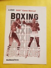 atari 2600 Boxing video game manual ONLY