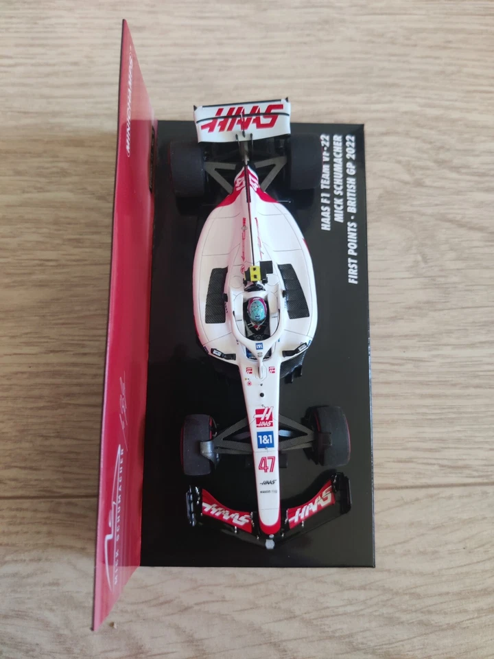 F1 Haas VF-22, Schumacher, First point British GP 2022, 702 pcs Minichamps, 1:43 - Image 2 of 3