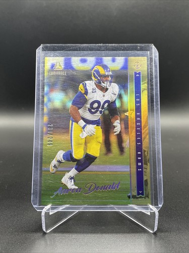 2022 Panini Luminance Football Gold Aaron Donald 230/249 #39 Rams