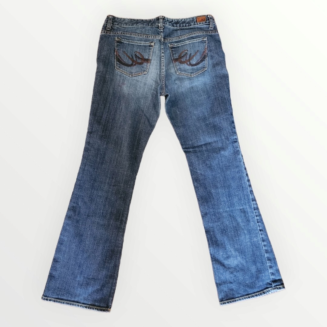X2 Quality Denim Slim W10 Low Rise Boot Cut Dark Wash Jeans